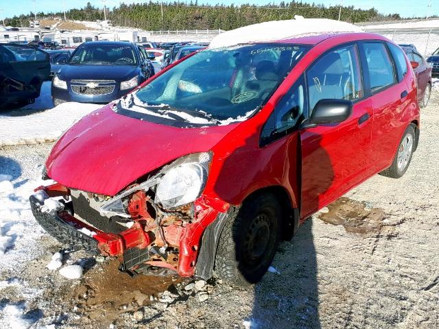 JHMGE88379S808651 - 2009 HONDA FIT DX-A RED photo 2