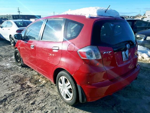 JHMGE88379S808651 - 2009 HONDA FIT DX-A RED photo 3