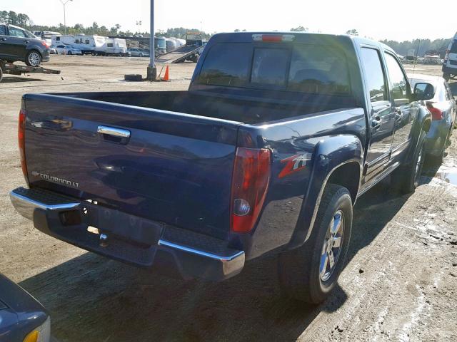 1GCHSDFE3C8121313 - 2012 CHEVROLET COLORADO L BLUE photo 4