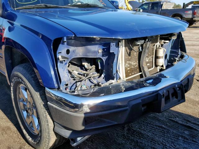 1GCHSDFE3C8121313 - 2012 CHEVROLET COLORADO L BLUE photo 9