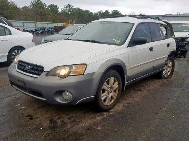 4S4BP61C057380273 - 2005 SUBARU LEGACY OUT WHITE photo 1