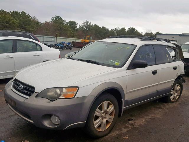 4S4BP61C057380273 - 2005 SUBARU LEGACY OUT WHITE photo 2