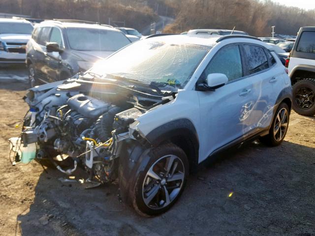 KM8K3CA53JU065426 - 2018 HYUNDAI KONA LIMIT WHITE photo 2