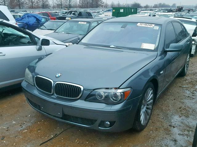 WBAHN83527DT74197 - 2007 BMW 750 GRAY photo 2