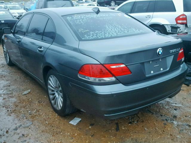 WBAHN83527DT74197 - 2007 BMW 750 GRAY photo 9