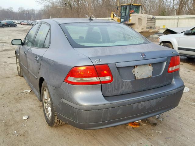 YS3FD46Y571114723 - 2007 SAAB 9-3 2.0T GRAY photo 3