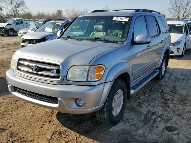 5TDBT48A81S042029 - 2001 TOYOTA SEQUOIA LI SILVER photo 2