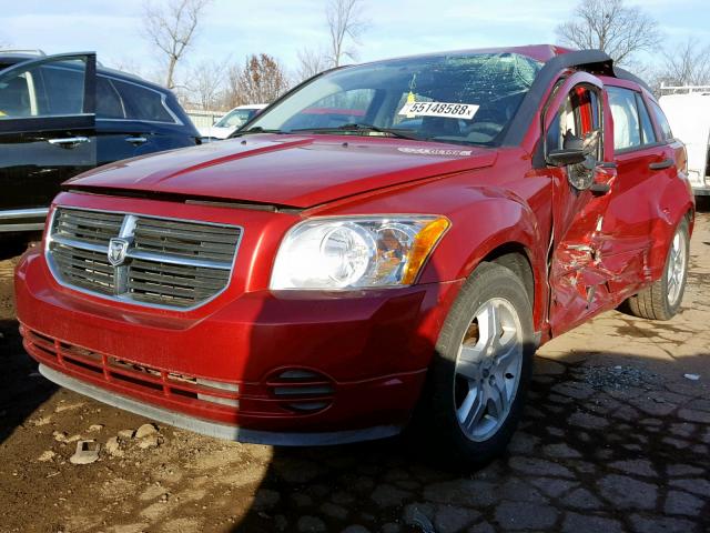 1B3HB48BX7D415020 - 2007 DODGE CALIBER SX RED photo 2