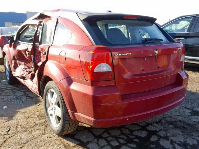 1B3HB48BX7D415020 - 2007 DODGE CALIBER SX RED photo 3