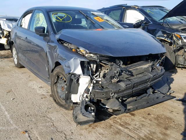 3VW1K7AJXEM322497 - 2014 VOLKSWAGEN JETTA BASE Մոխրագույն լուսանկար 1