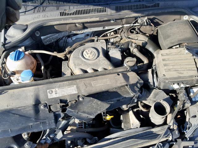 3VW1K7AJXEM322497 - 2014 VOLKSWAGEN JETTA BASE Մոխրագույն լուսանկար 7