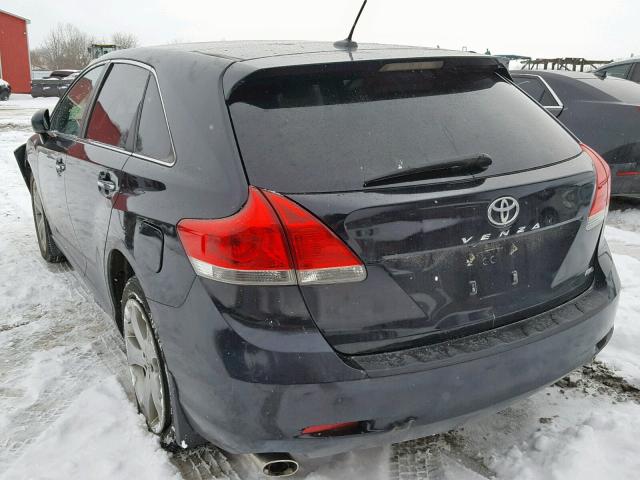 4T3BK11A79U019296 - 2009 TOYOTA VENZA BASE BLACK photo 3