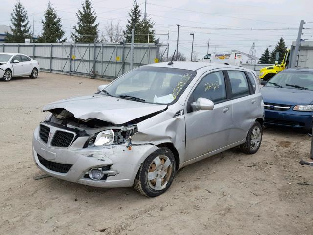 KL2TD66E49B633919 - 2009 PONTIAC G3 SILVER photo 2