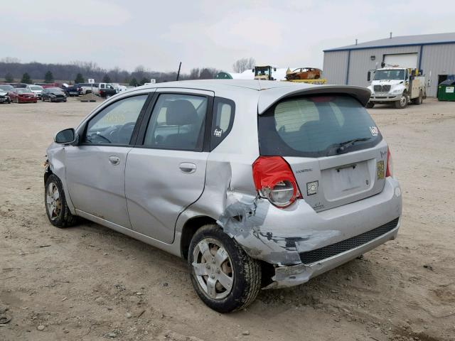 KL2TD66E49B633919 - 2009 PONTIAC G3 SILVER photo 3