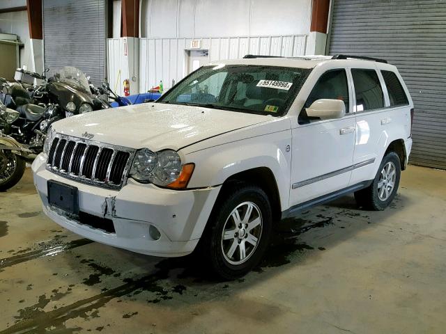 1J8HR58N78C237092 - 2008 JEEP GRAND CHER WHITE photo 2