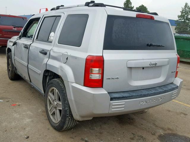 1J8FF48W47D353457 - 2007 JEEP PATRIOT LI SILVER photo 3