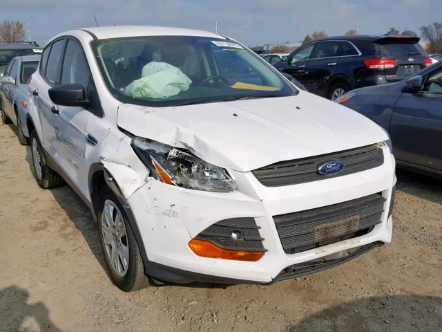 1FMCU0F74FUC80430 - 2015 FORD ESCAPE S WHITE photo 1