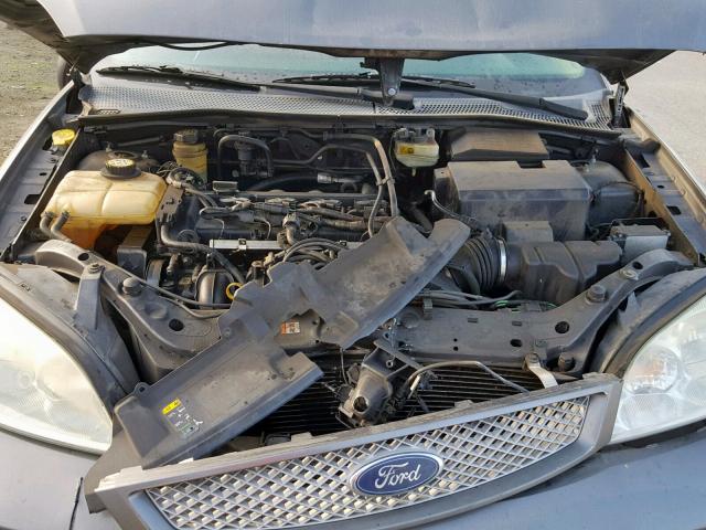 1FAFP38Z35W264821 - 2005 FORD FOCUS ZX4 GRAY photo 7