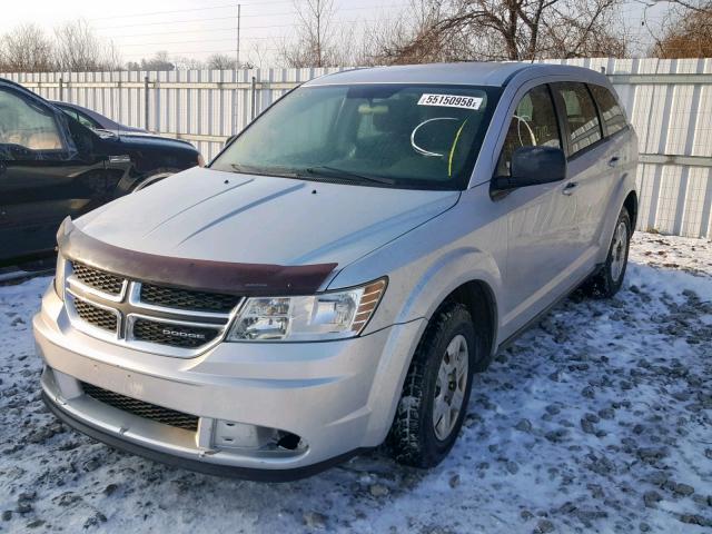 3D4PG4FB4BT529180 - 2011 DODGE JOURNEY EX SILVER photo 2