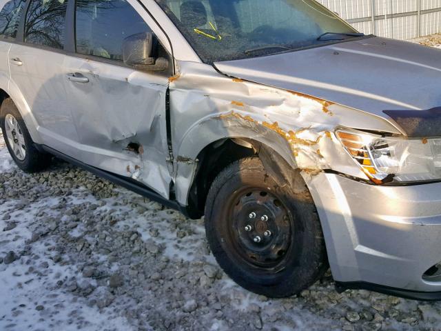 3D4PG4FB4BT529180 - 2011 DODGE JOURNEY EX SILVER photo 9