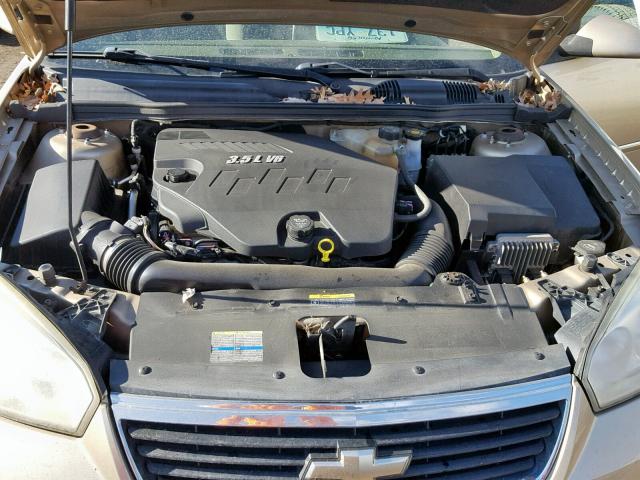 1G1ZT68N37F150959 - 2007 CHEVROLET MALIBU MAX Золотий фото 7