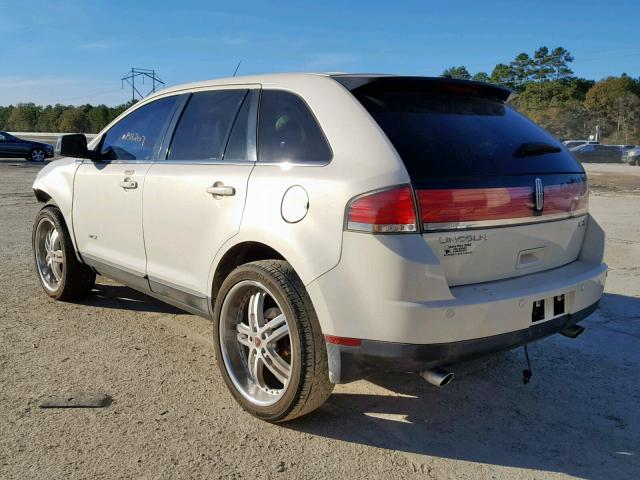 2LMDU68C37BJ18625 - 2007 LINCOLN MKX WHITE photo 3