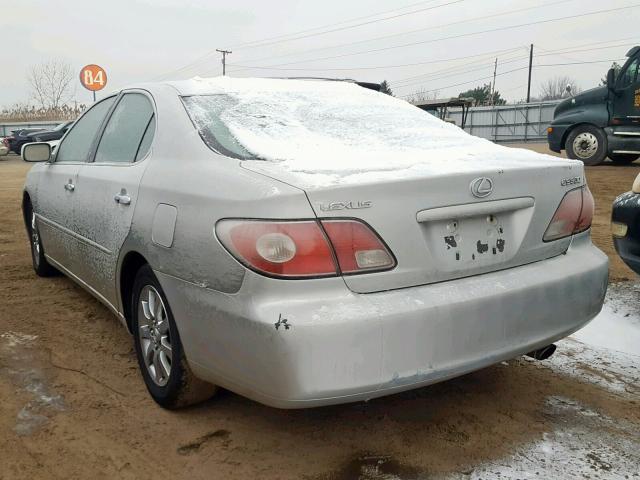 JTHBF30G535038951 - 2003 LEXUS ES 300 SILVER photo 3