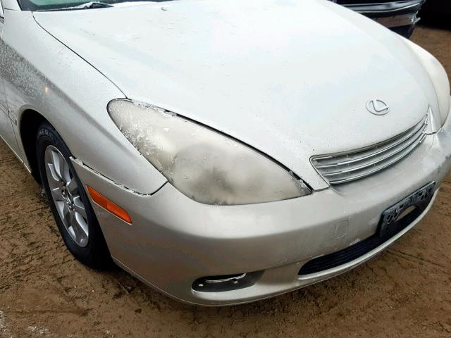 JTHBF30G535038951 - 2003 LEXUS ES 300 SILVER photo 9