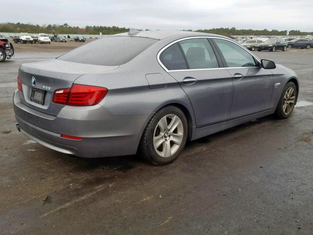 WBAXH5C5XCDW10378 - 2012 BMW 528 XI GRAY photo 4