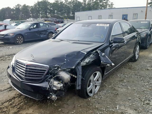 WDDNG7BB8AA325814 - 2010 MERCEDES-BENZ S 550 BLACK photo 2