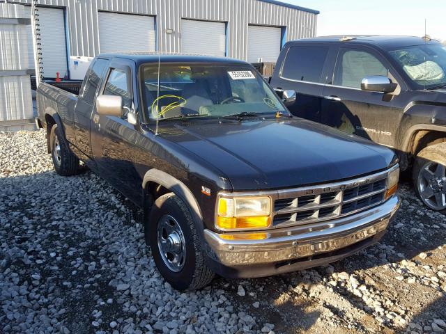 1B7GL23X8TS527853 - 1996 DODGE DAKOTA BLACK photo 1