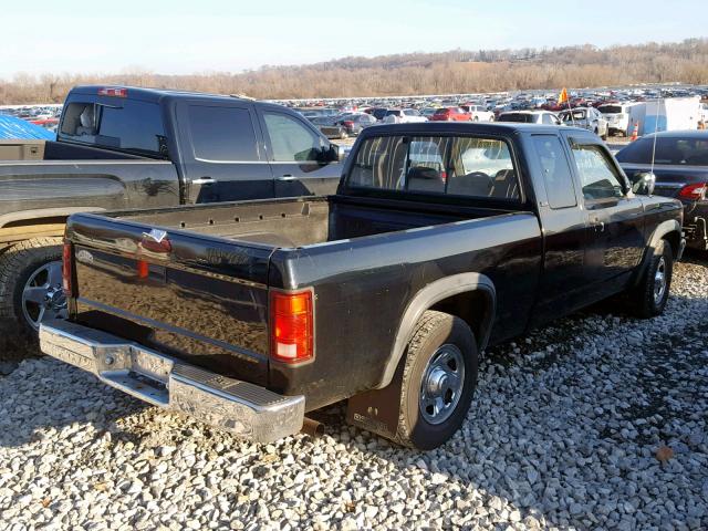 1B7GL23X8TS527853 - 1996 DODGE DAKOTA BLACK photo 4