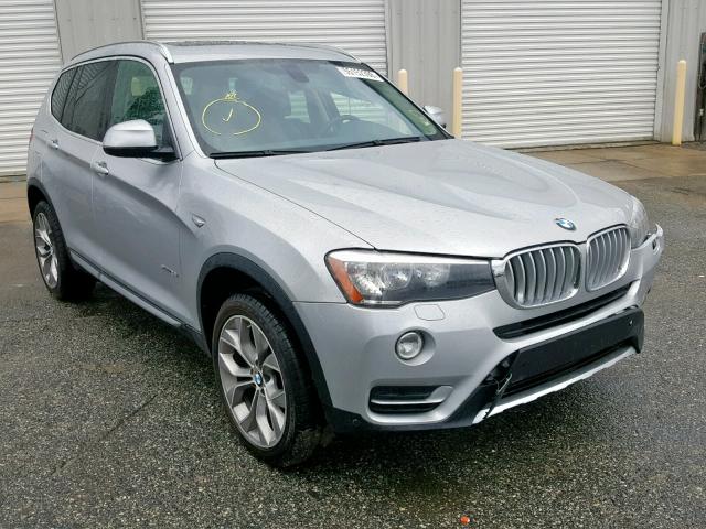 5UXWX9C3XH0W77440 - 2017 BMW X3 XDRIVE2 SILVER photo 1