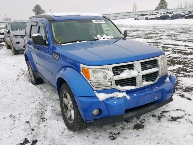 1D8GU28K27W664927 - 2007 DODGE NITRO SXT BLUE photo 1