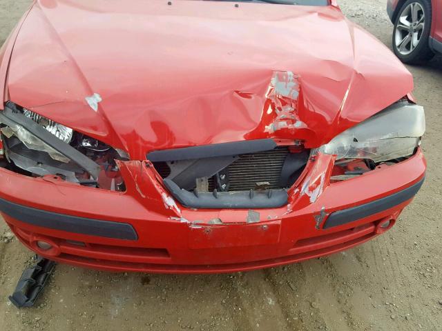 KMHDN46D74U759002 - 2004 HYUNDAI ELANTRA GT RED photo 7