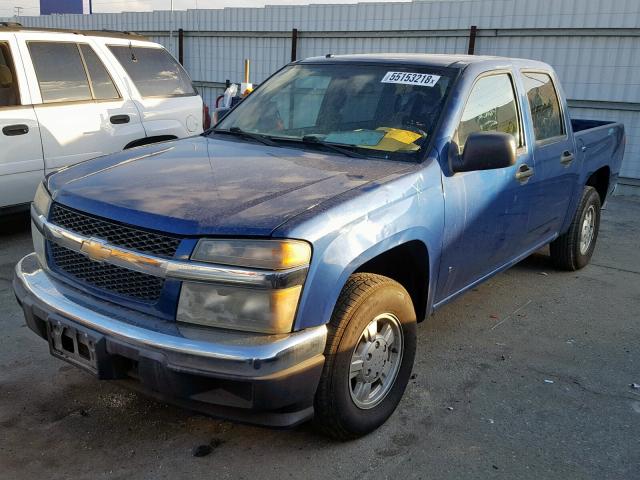 1GCCS138168186396 - 2006 CHEVROLET COLORADO BLUE photo 2