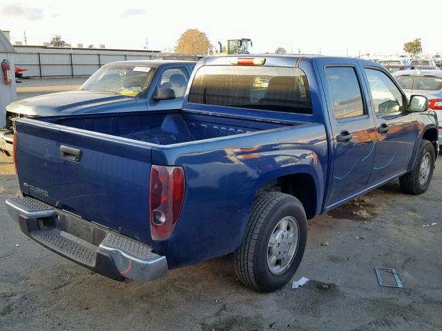 1GCCS138168186396 - 2006 CHEVROLET COLORADO BLUE photo 4