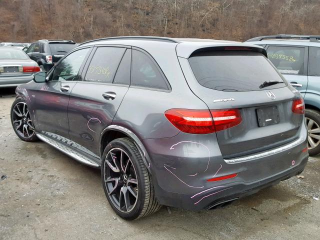 WDC0G6EB0HF261088 - 2017 MERCEDES-BENZ GLC 43 4MA GRAY photo 3