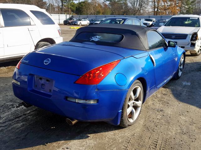 JN1AZ36A16M456363 - 2006 NISSAN 350Z ROADS BLUE photo 4