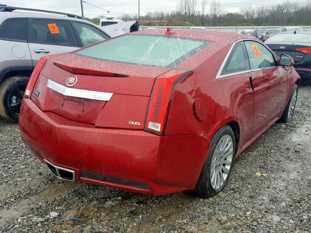 1G6DL1ED3B0126045 - 2011 CADILLAC CTS PERFOR RED photo 4