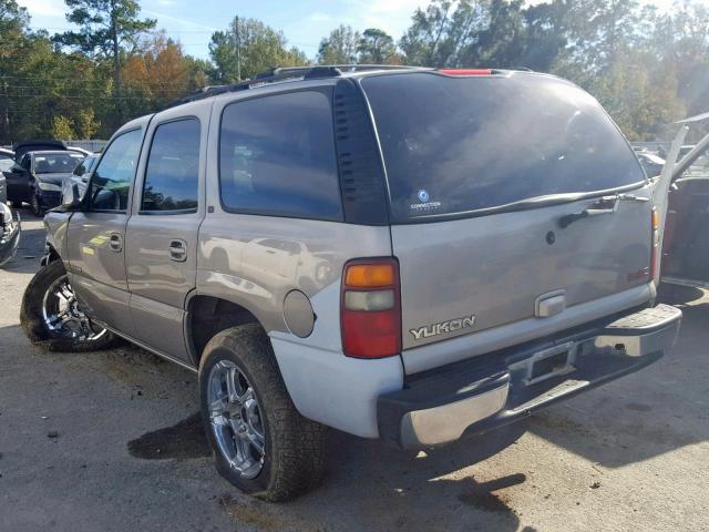 1GKEC13V82J278334 - 2002 GMC YUKON TAN photo 3