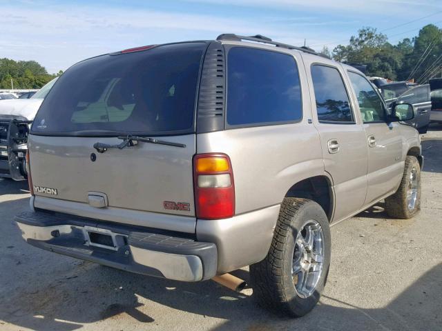 1GKEC13V82J278334 - 2002 GMC YUKON TAN photo 4