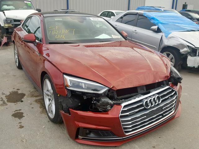 WAUUNAF5XJA000561 - 2018 AUDI A5 PRESTIG RED photo 1