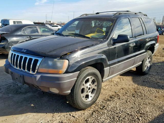 1J4GX48S41C729474 - 2001 JEEP GRAND CHER BLACK photo 2