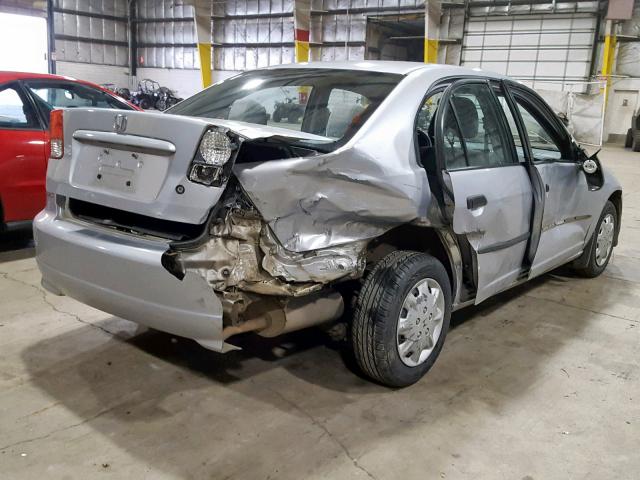 2HGES16374H619141 - 2004 HONDA CIVIC DX V SILVER photo 4