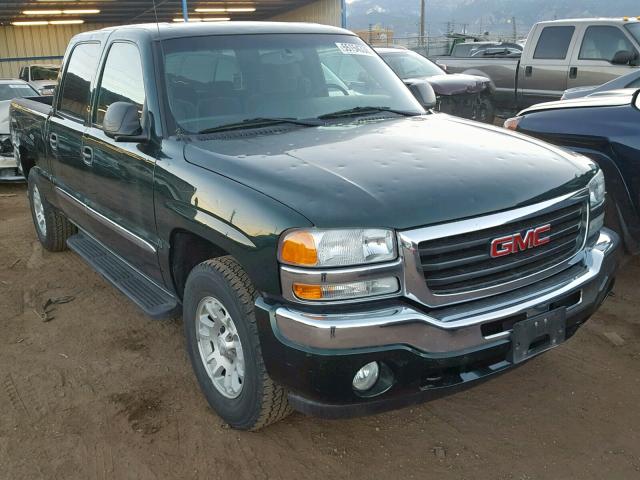 2GTEK13T851190430 - 2005 GMC NEW SIERRA GREEN photo 1