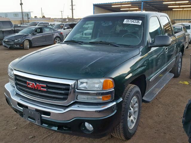 2GTEK13T851190430 - 2005 GMC NEW SIERRA GREEN photo 2