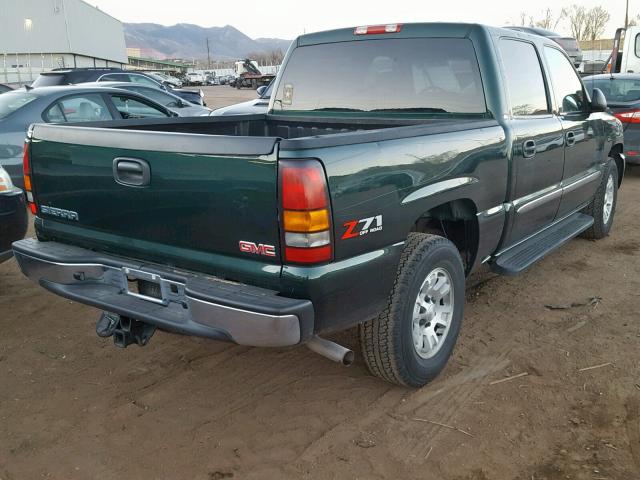 2GTEK13T851190430 - 2005 GMC NEW SIERRA GREEN photo 4