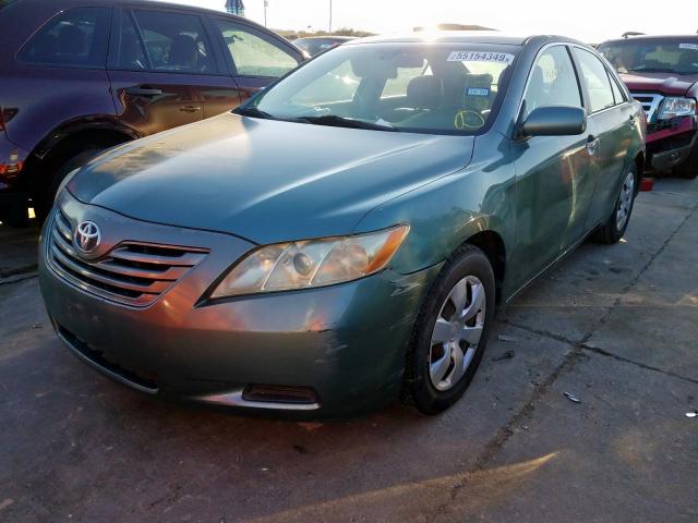 4T1BK46K87U501395 - 2007 TOYOTA CAMRY LE GREEN photo 2