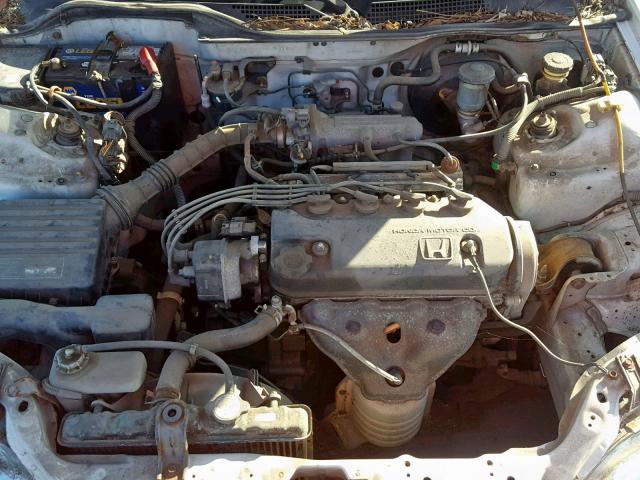 2HGEH235XPH529190 - 1993 HONDA CIVIC CX WHITE photo 7